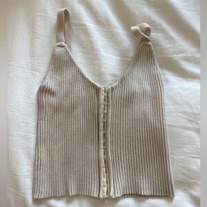 Zara knit ribbed corset top S